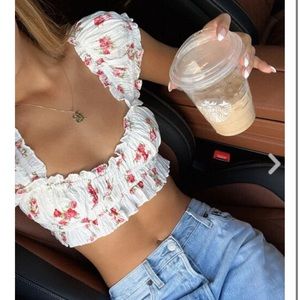 Rose crop top